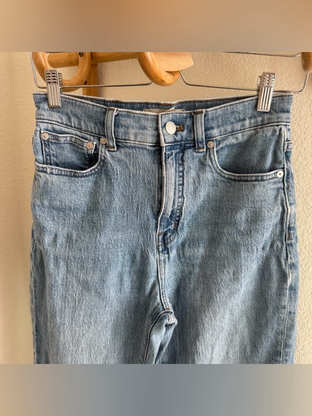 MADEWELL The Tall '90s Straight Jean blue denim high rise size 26 - Picture 4 of 10